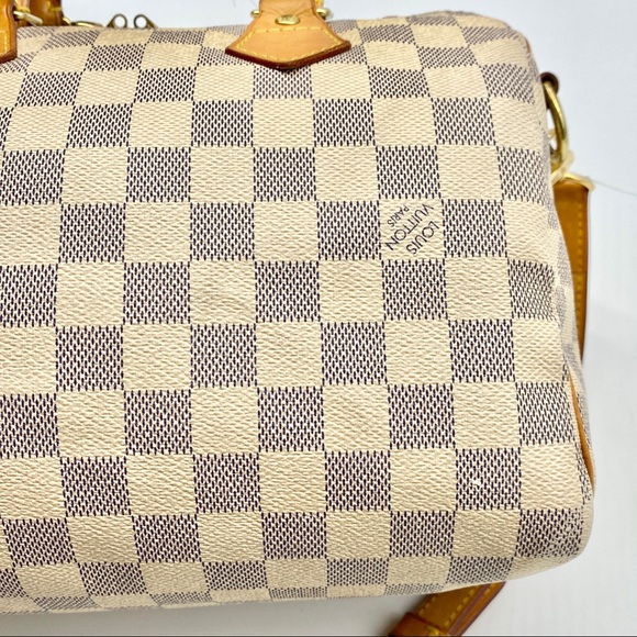 LOUIS VUITTON SPEEDY BANDOULIERE 25 DAMIER AZUR - Picture 6 of 11